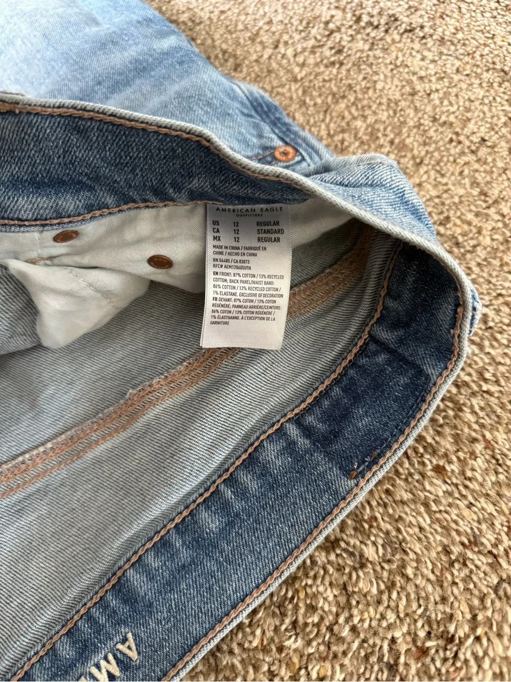 American Eagle Outfitters Women’s Light Blue Boyfriend Jeans